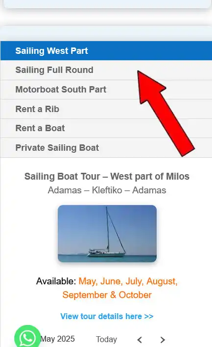 Milos boat tours